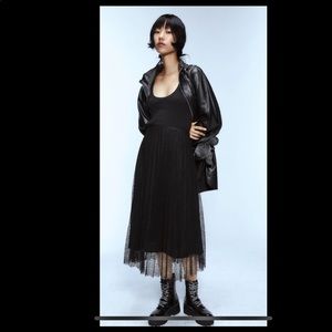 Zara pleated tulle skirt